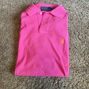 Ralph Lauren Men's Bright Pink Polo Shirt